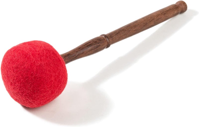 HIMALAYAN BAZAAR Drum Mallet Wool Felted Drum Stick - 9 Inches Wool Mallet for Gongs & Large Singing Bowls by - Image 1